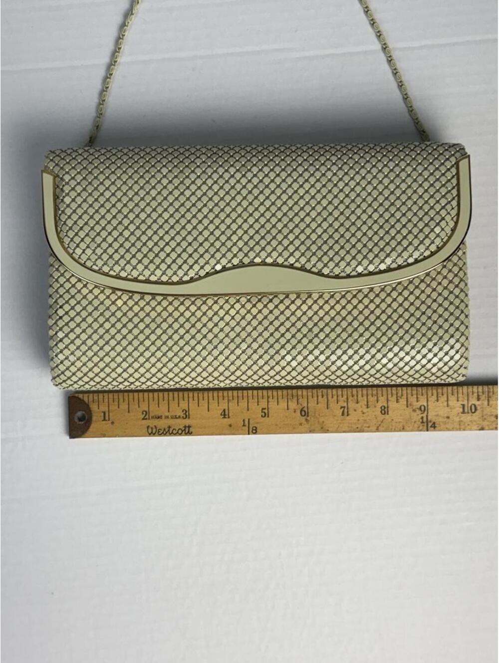 Women's Cream and Gold Bag
